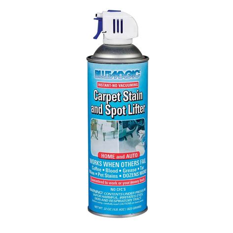 Magical carpet stain remover for blue rugs